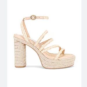 NWT Dolce Vita Catina Light Natural Raffia Platform Shoes